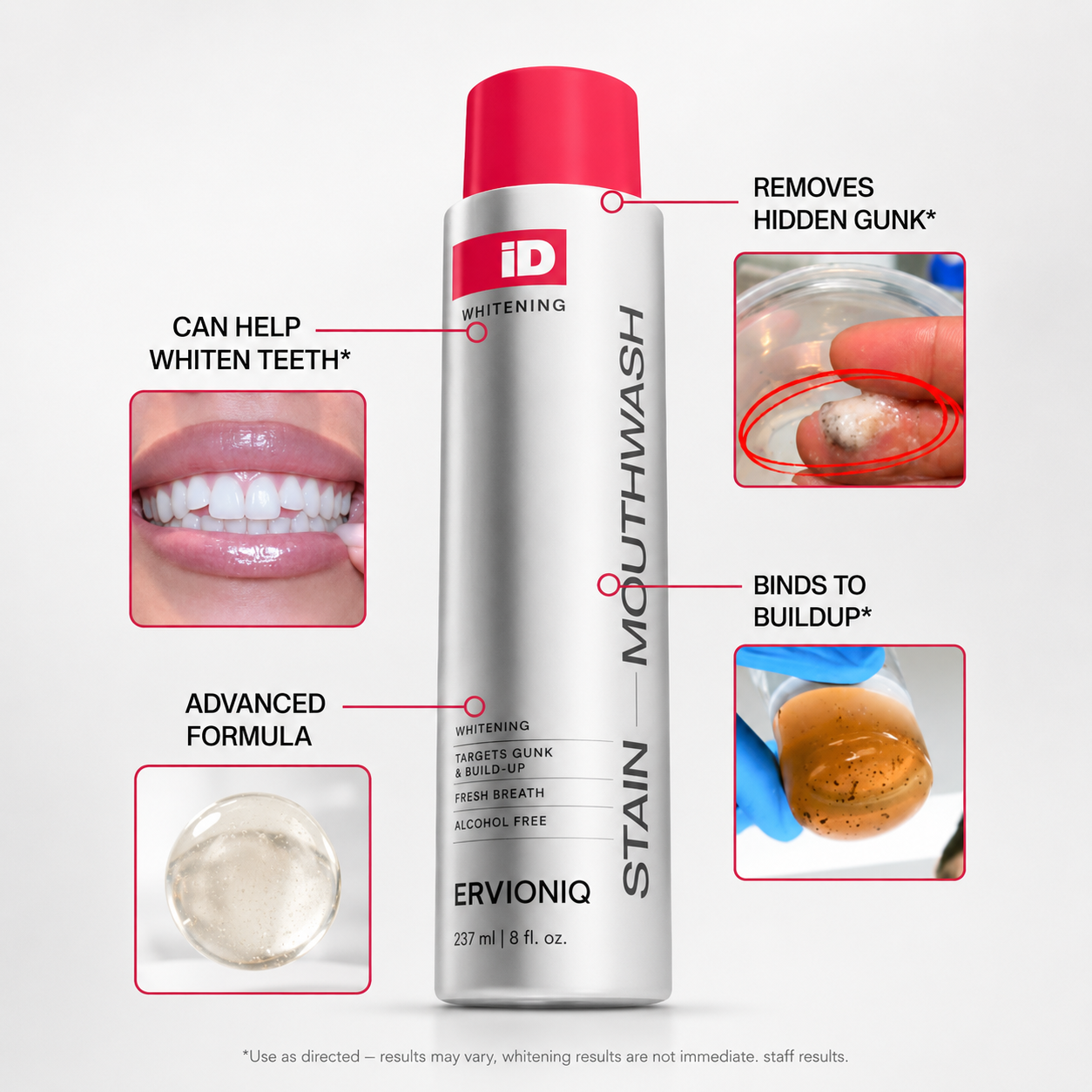 Stain Whitening Mouthwash for White Teeth