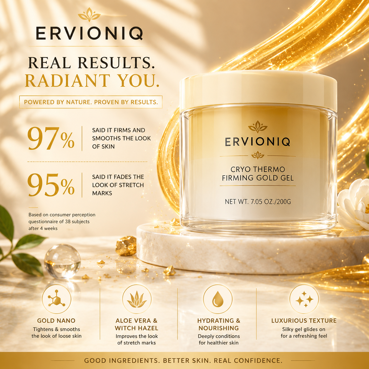 ERVIONIQ Golden Radiance Body Gel
