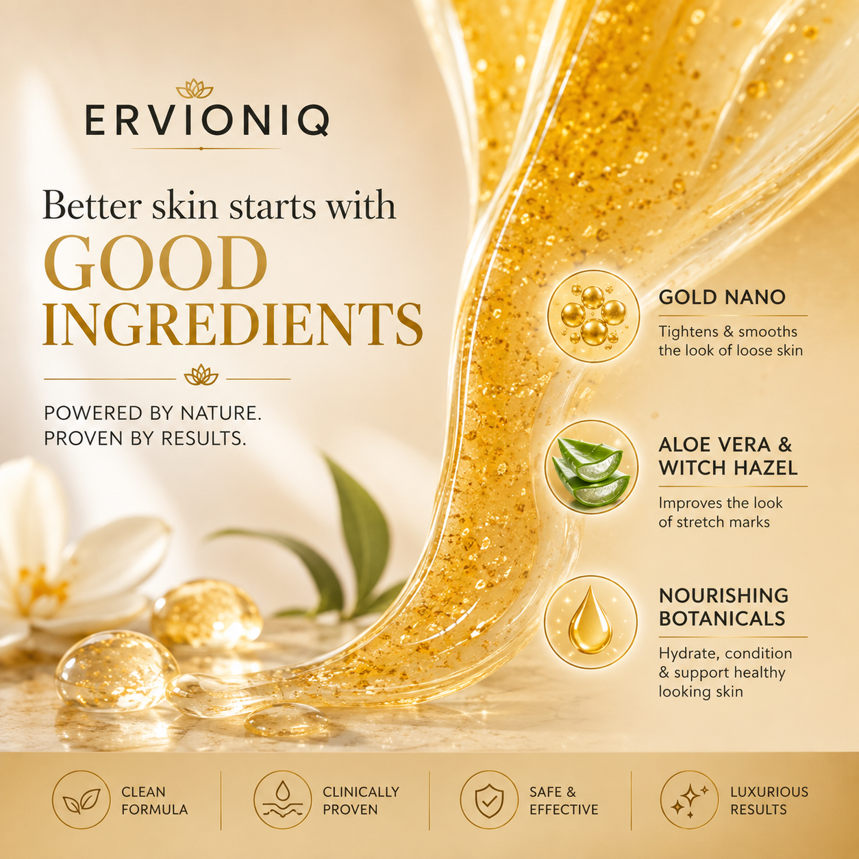 ERVIONIQ Golden Radiance Body Gel