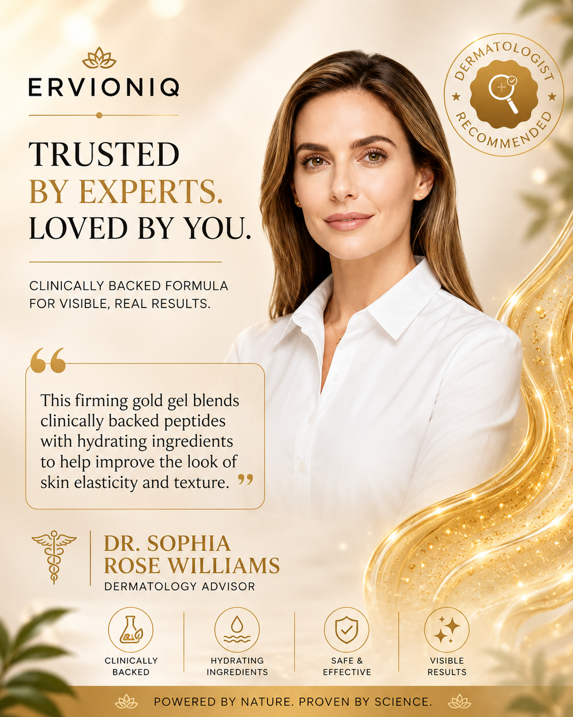 ERVIONIQ Golden Radiance Body Gel
