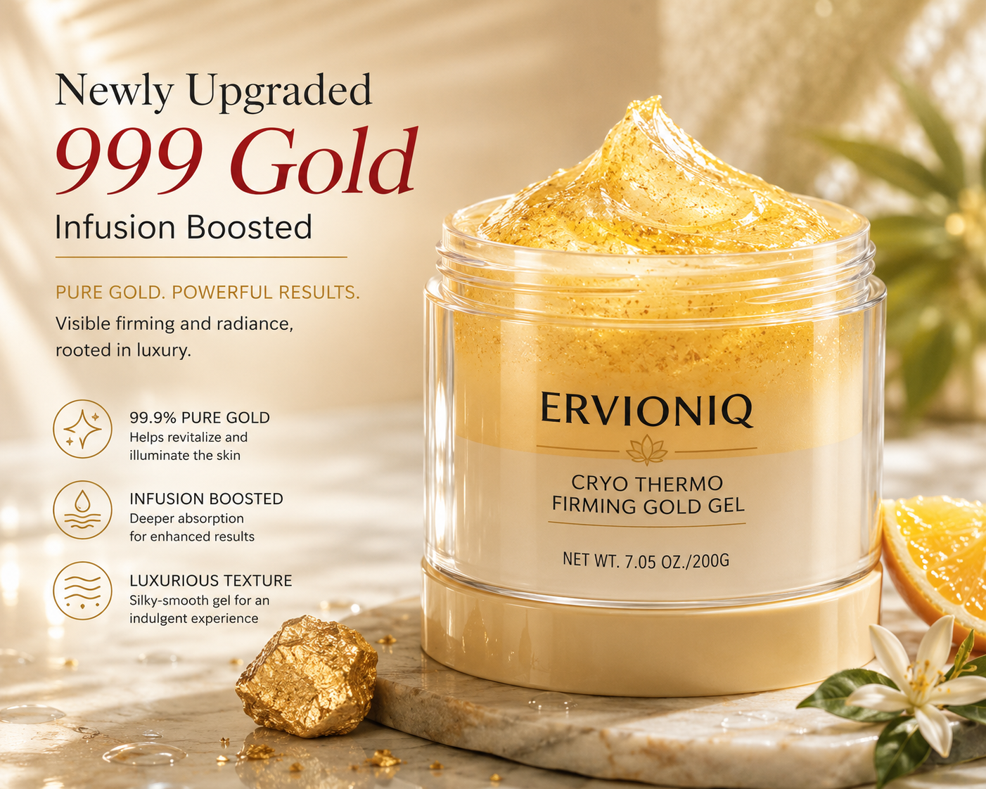 ERVIONIQ Golden Radiance Body Gel