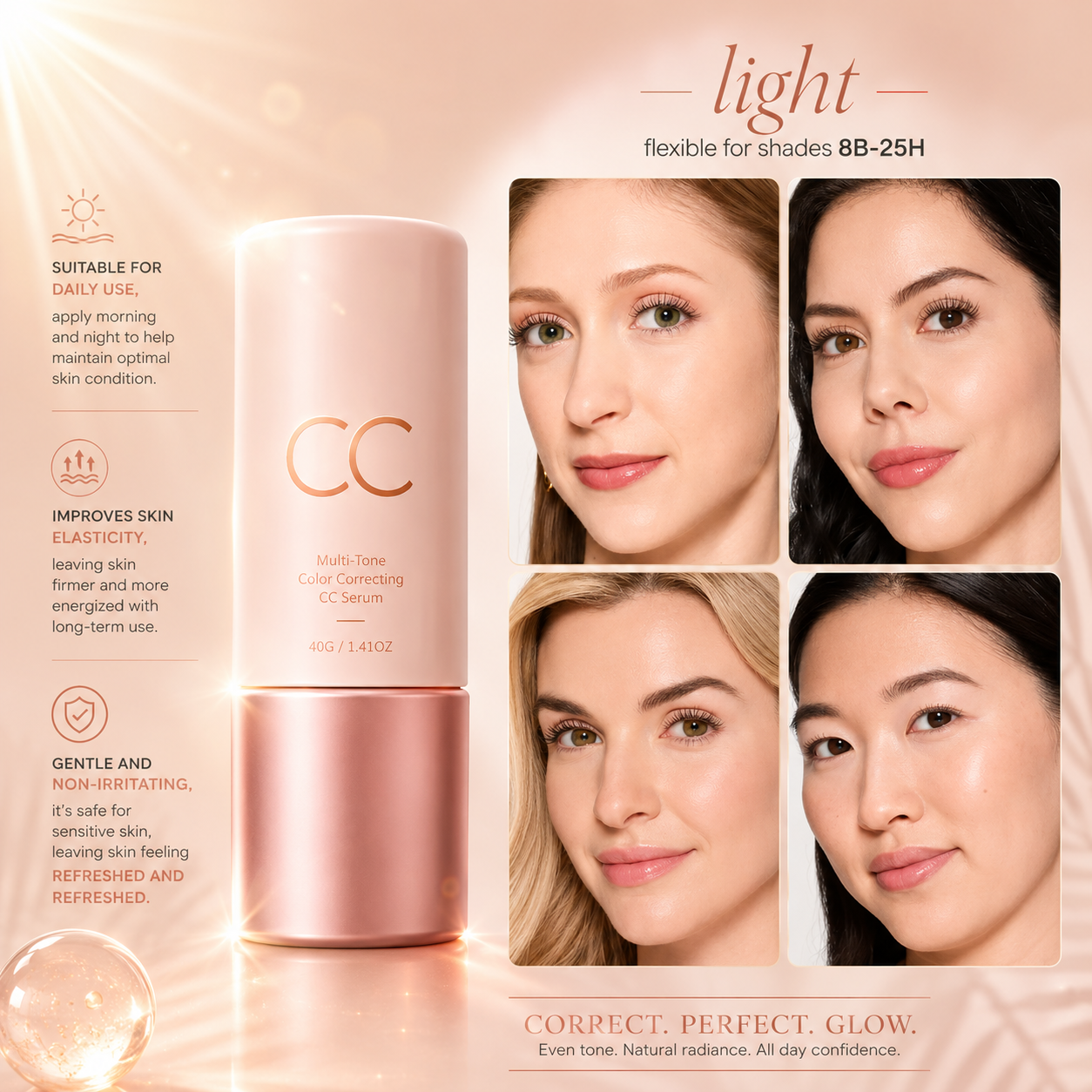 Multi-Tone Color Correcting CC Serum