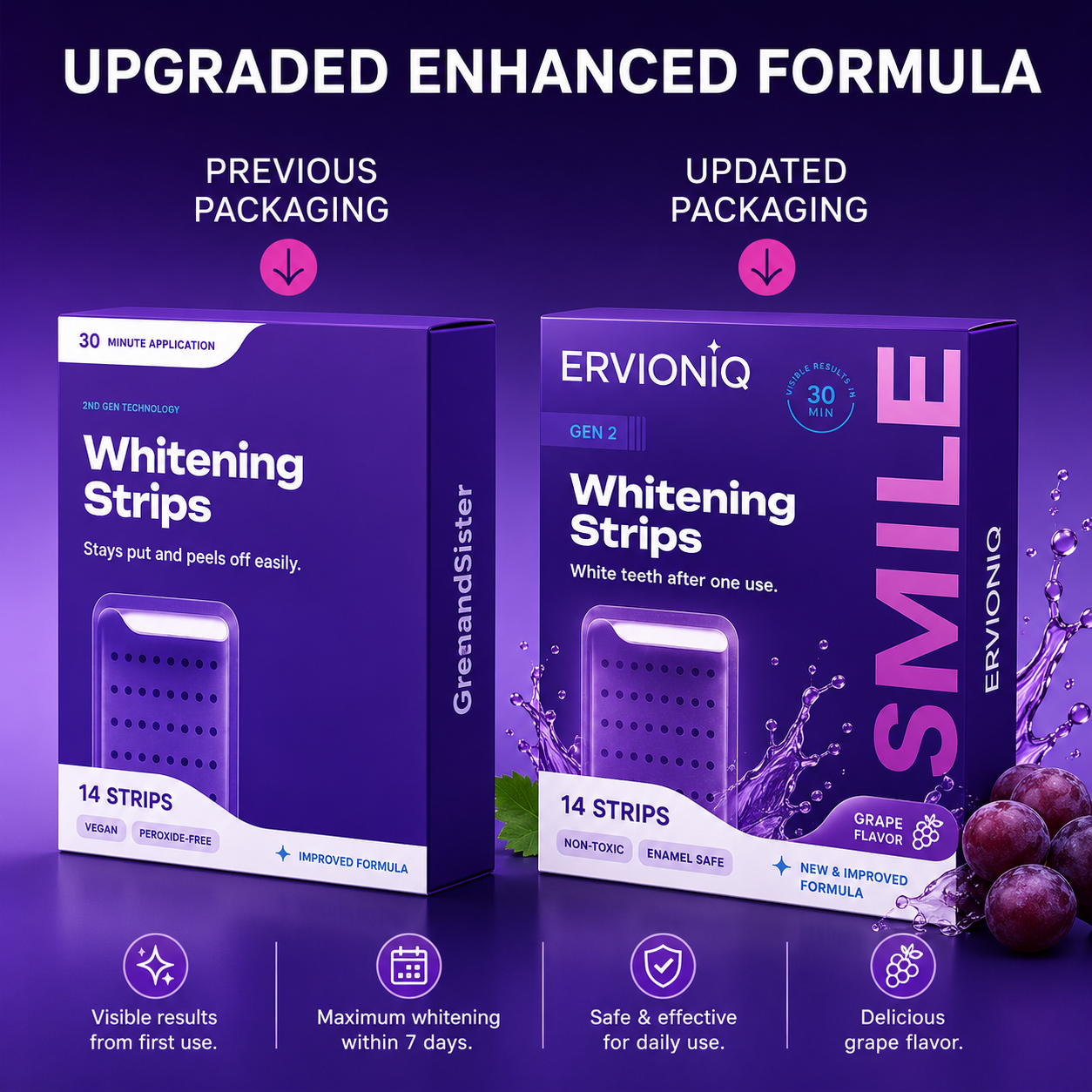 Purple Brightening Strips