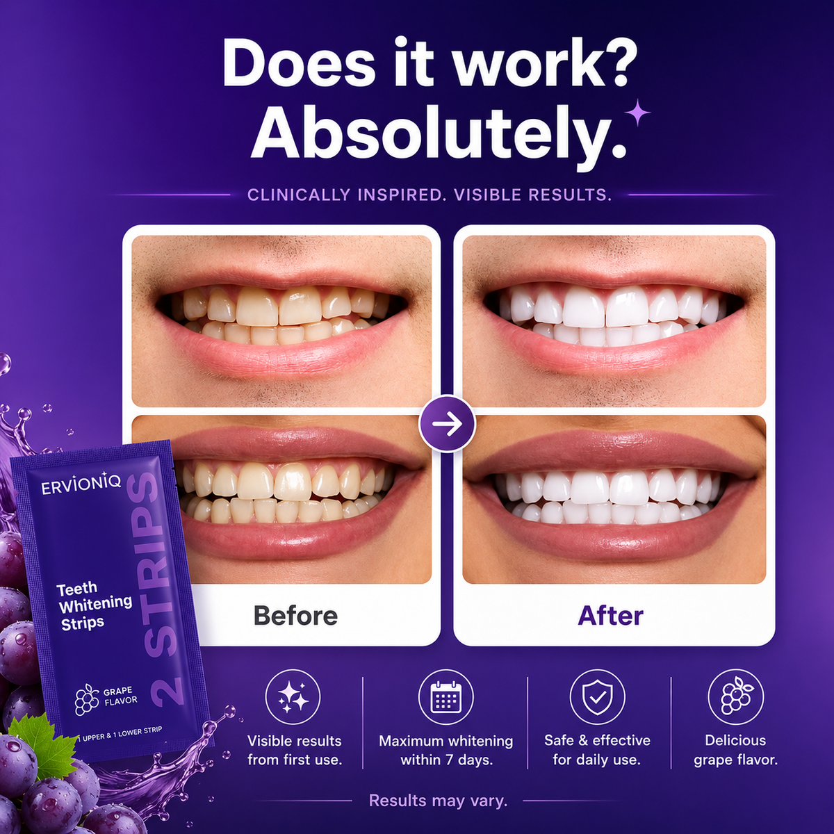 Purple Brightening Strips