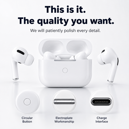 Wireless Bluetooth Earphones with Noise Cancellation