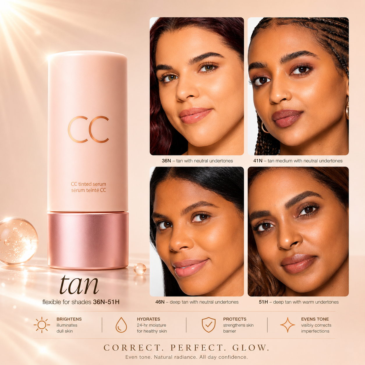 Multi-Tone Color Correcting CC Serum
