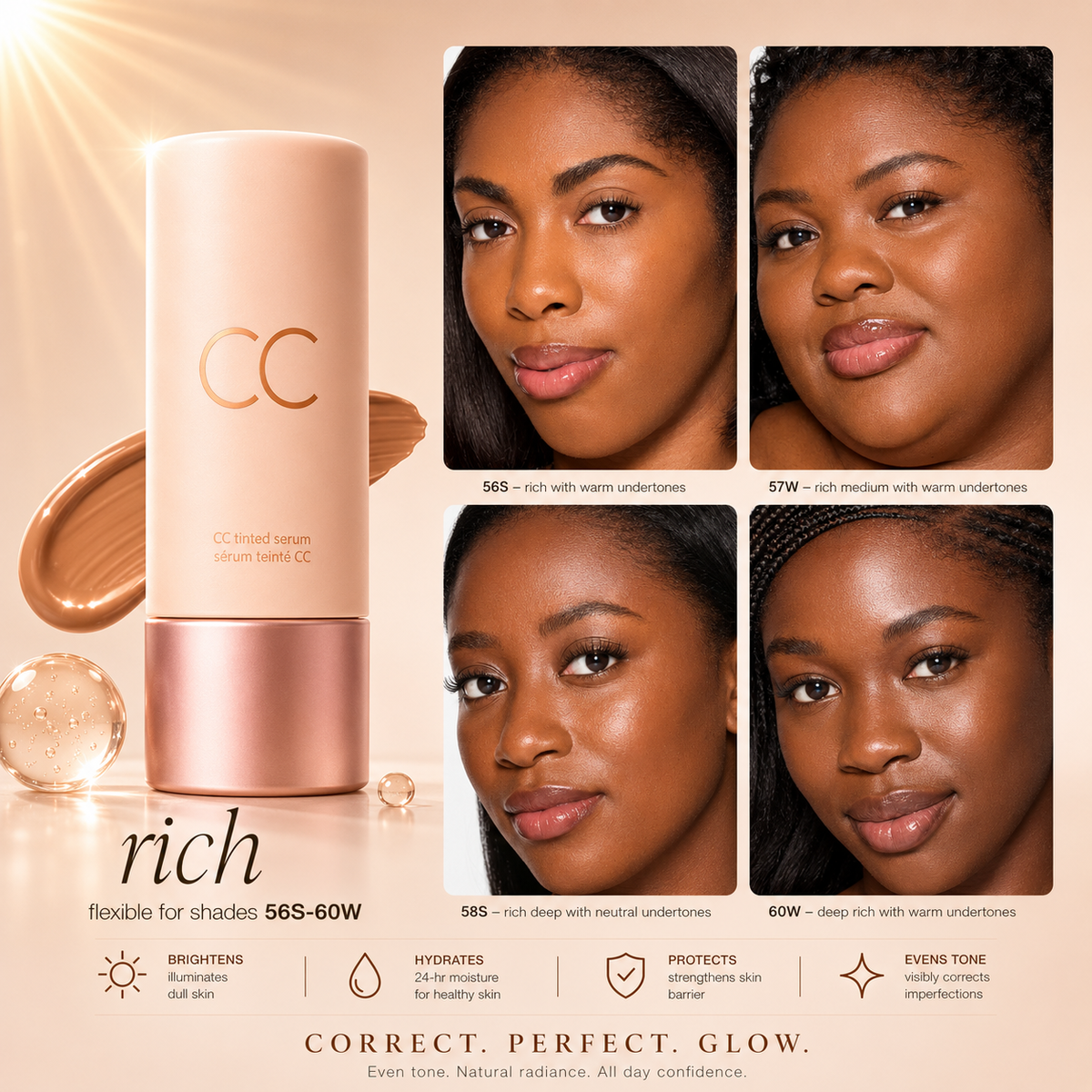 Multi-Tone Color Correcting CC Serum